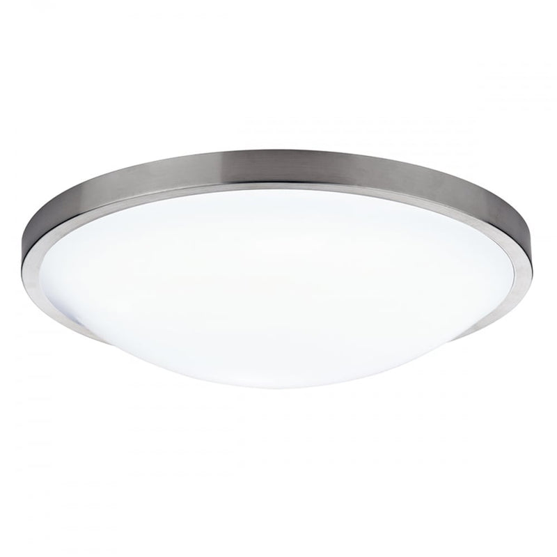dar lighting DOV5246 Dover Round Acrylic Flush IP44 Satin Chrome