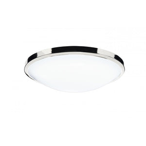 dar lighting DOV5250 Dover Round Acrylic Flush IP44 Polished Chrome