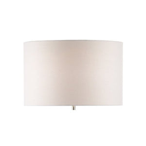 dar lighting PYR182 Linen Drum Shade - White