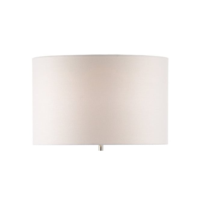 dar lighting PYR182 Linen Drum Shade - White