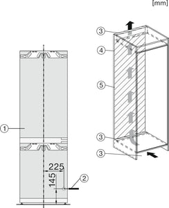 Miele KFN 7734 C Integrated Fridge Freezer