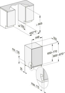Miele G5790 SCVi Slimline Integrated Dishwasher