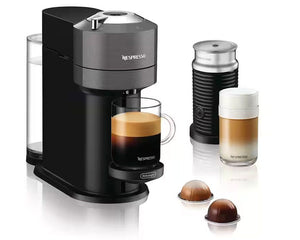 Nespresso by De’Longhi ENV120.GYAE Vertuo Next Pod Coffee Machine with Milk Frother - Grey