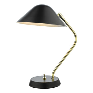 dar lighting ERN4122 Erna 1 Light Table Lamp Black