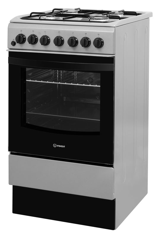 Indesit IS5G4PHSS/UK 50cm Dual Fuel Single Oven Freestanding Cooker