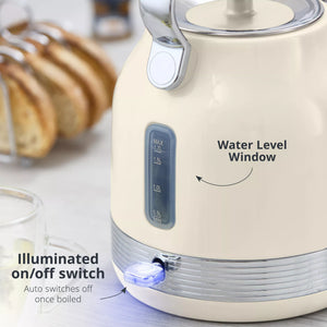 Swan SK14631C Retro Traditional Kettle - Cream