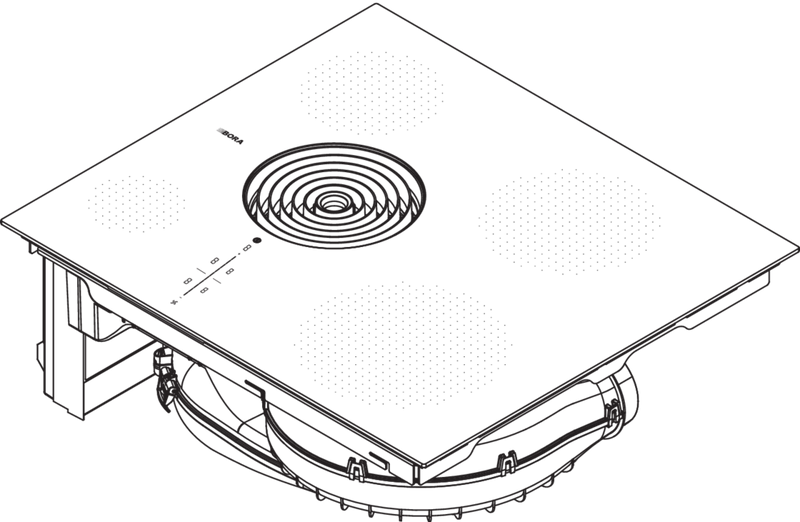 Bora PURSA 60cm Induction Venting Hob - Recirculation