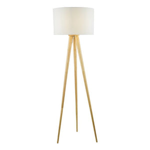dar lighting IVO4943 Ivor Tripod Floor Lamp Base Only - Light Oak