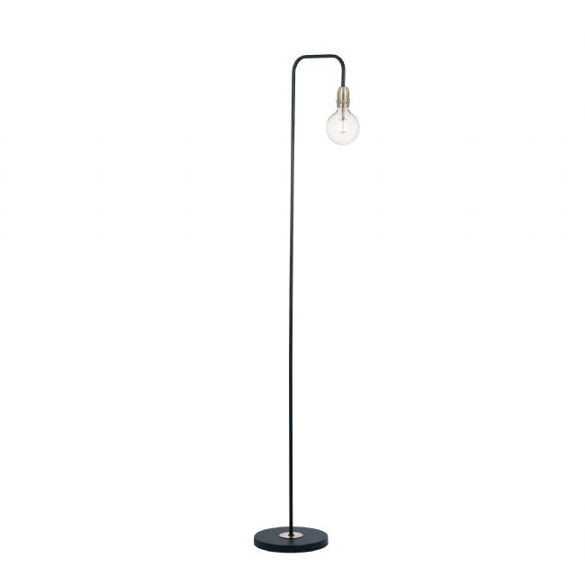 dar lighting KIE4922 Kiefer Floor Lamp - Black & Antique Brass