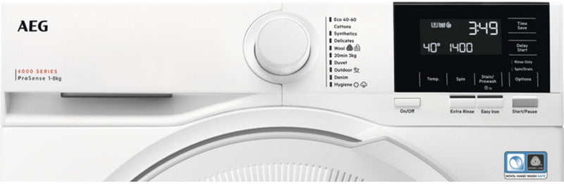 AEG LFR61842B 8kg 1400 Spin Washing Machine