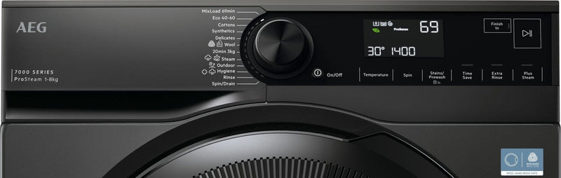 AEG LFSR7484U4B 8kg 1400 Spin Washing Machine