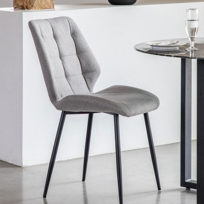Manford Dining Chair - Light Grey (2 Pack)