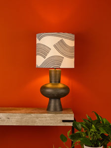 dar lighting MIH4222 Miho 1 Light Table Lamp Black and Bronze with Shade