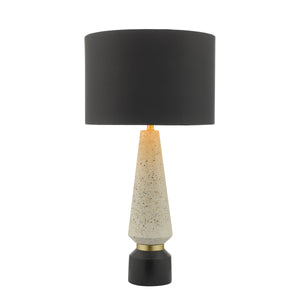 dar lighting ONO4255 Onora Table Lamp White and Black with Shade