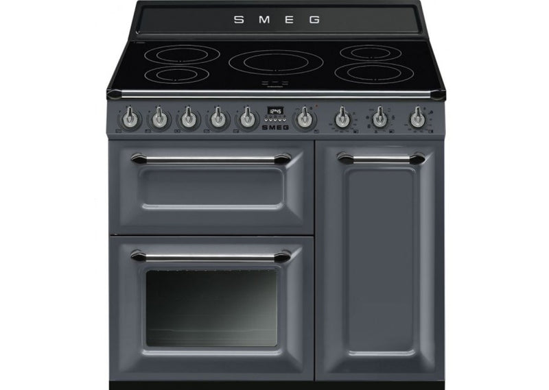 Smeg TR93IGR2 Victoria 90cm Induction Range Cooker - Slate Grey