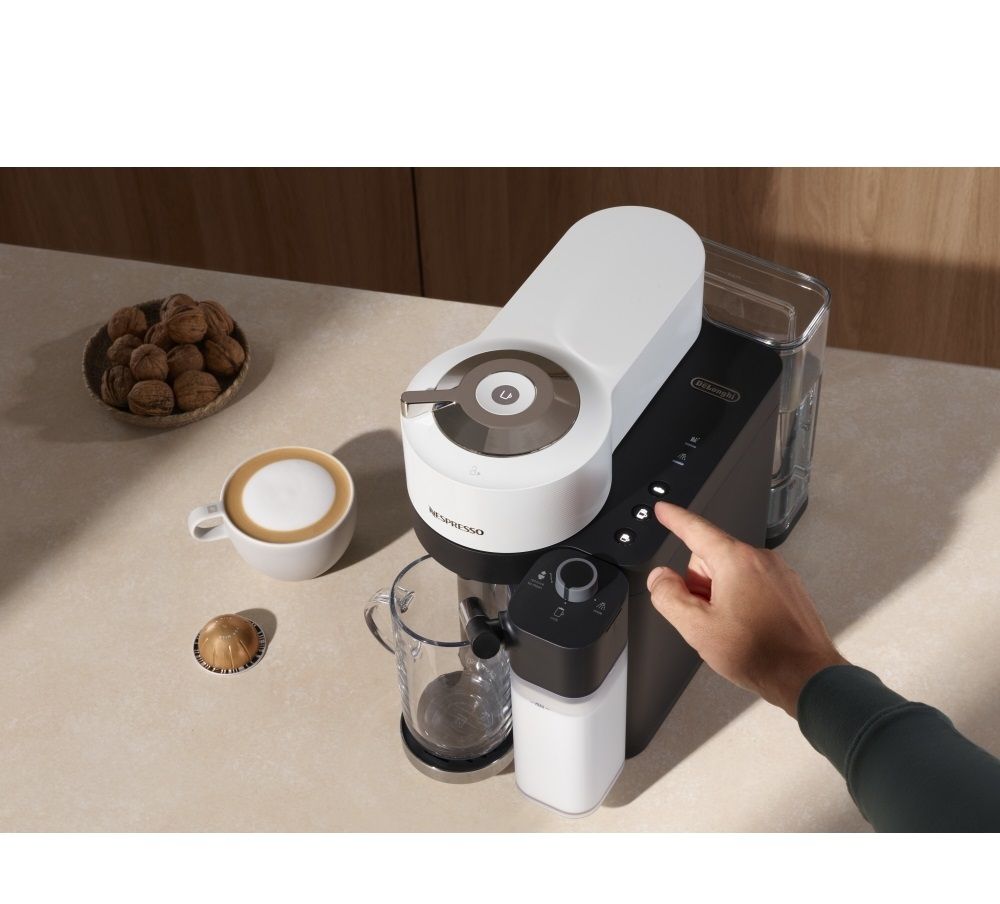 Delonghi Nespresso Vertuo Lattissima Pod Coffee Machine | White – Knees ...