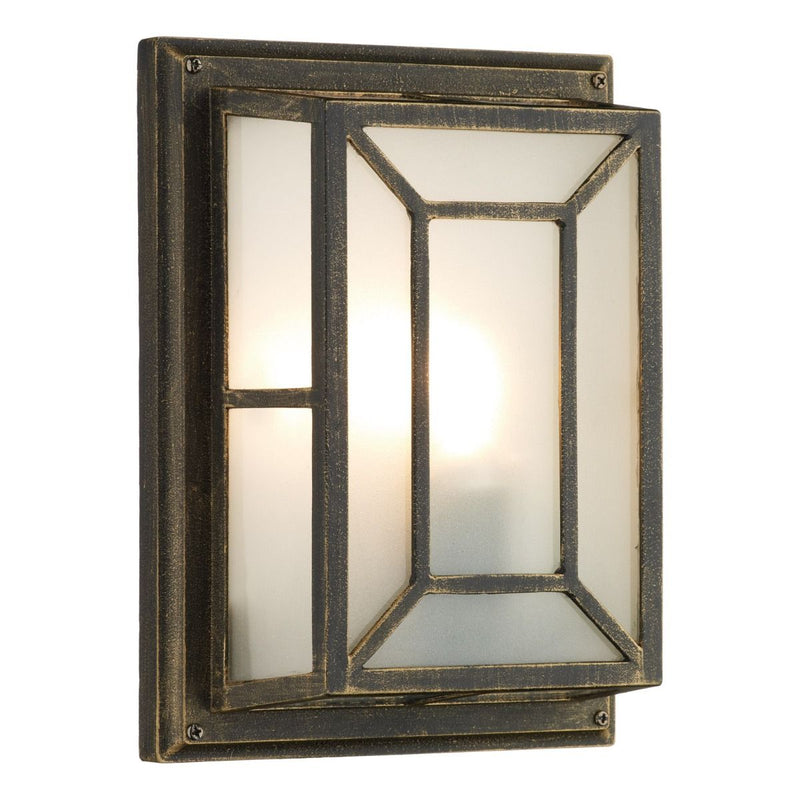 dar lighting TRE5254 Trent Wall Bracket Black Gold IP44