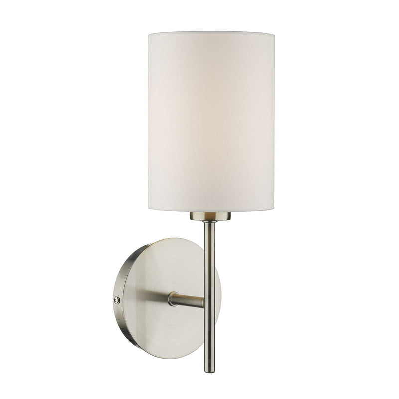 dar lighting TUS0746 Tuscan Single Wall Bracket Base Only Satin Chrome