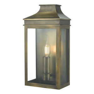 dar lighting VAP5245 Vapour Coach Lantern Outdoor Wall Light IP44 Weathered Brass